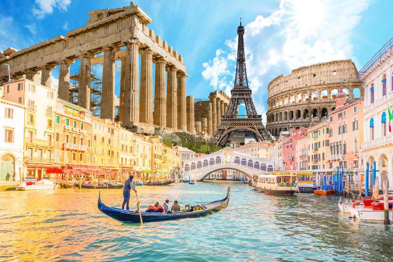 FRANCE - BELGIUM - AUSTRIA - ITALY