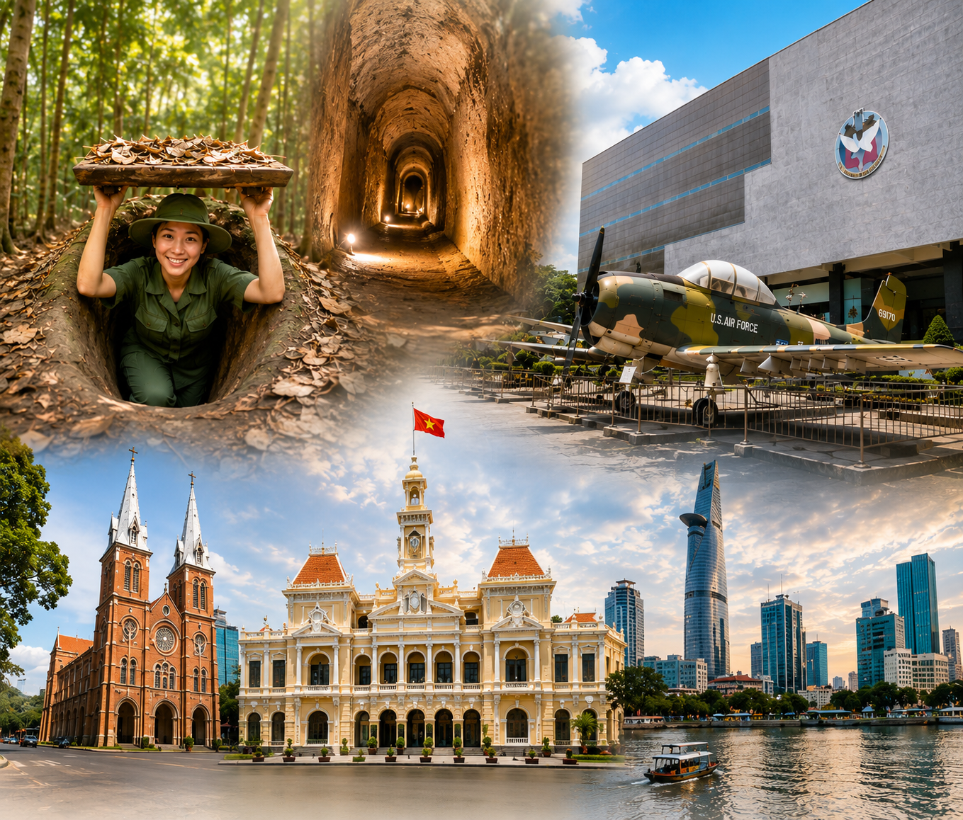 PRIVATE CU CHI TUNNEL & HO CHI MINH CITY (One Day Tour)